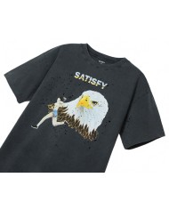 Mothtech T-shirt - Satisfy - Aged Black / Eagle Logo Mothtech T-shirt - Satisfy - Aged Black / Eagle Logo