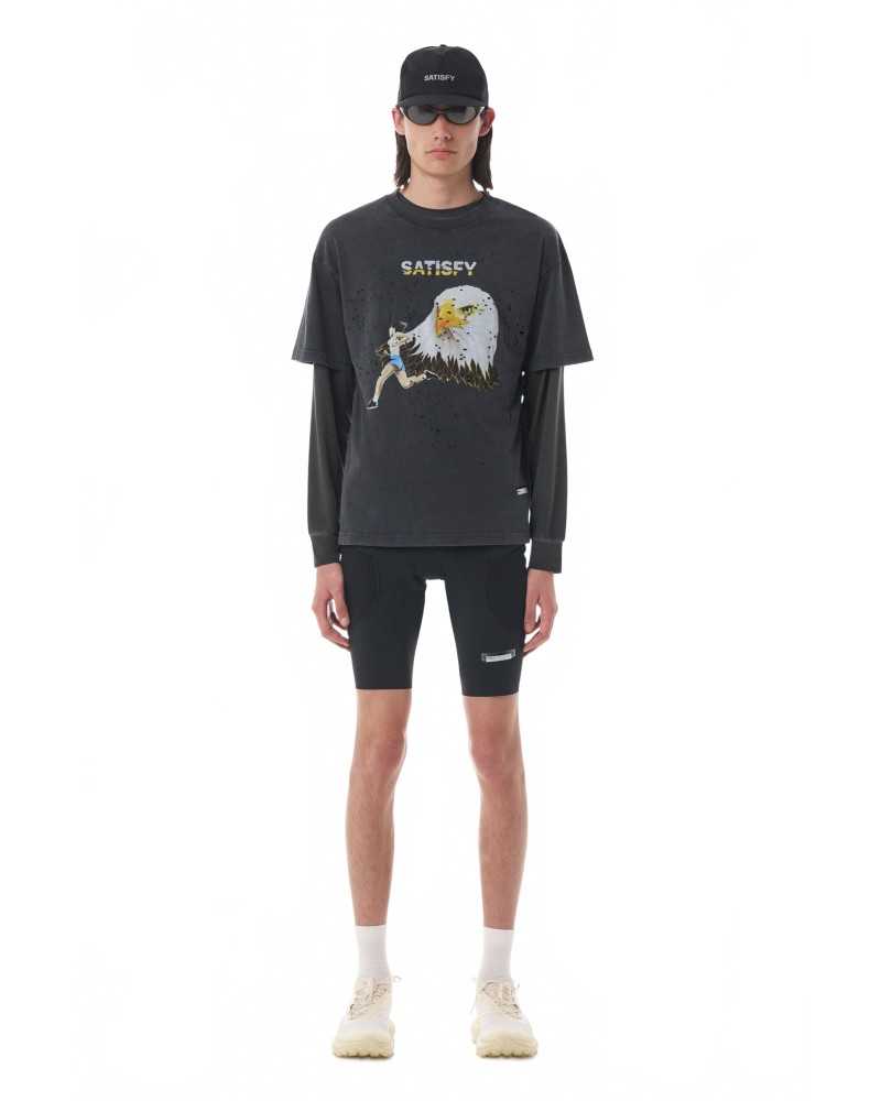 Mothtech T-shirt - Satisfy - Aged Black / Eagle Logo Mothtech T-shirt - Satisfy - Aged Black / Eagle Logo
