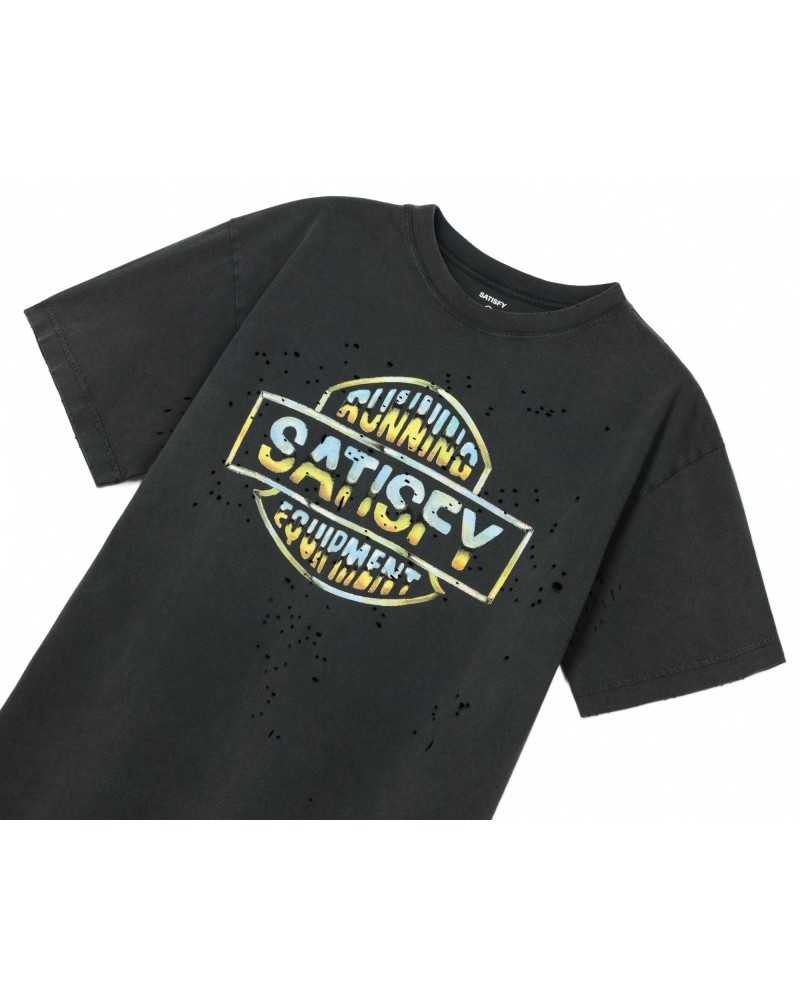 Mothtech T-shirt - Satisfy - Aged Black / Satisfy Color Logo Mothtech T-shirt - Satisfy - Aged Black / Satisfy Color Logo