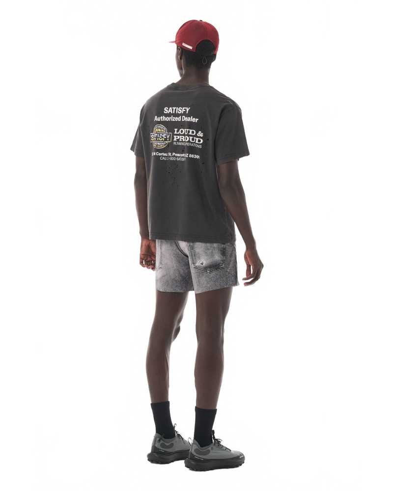 Mothtech T-shirt - Satisfy - Aged Black / Satisfy Color Logo Mothtech T-shirt - Satisfy - Aged Black / Satisfy Color Logo