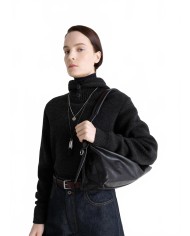 Belted Baguette Bag - Lemaire - Dark Chocolate Belted Baguette Bag - Lemaire - Dark Chocolate