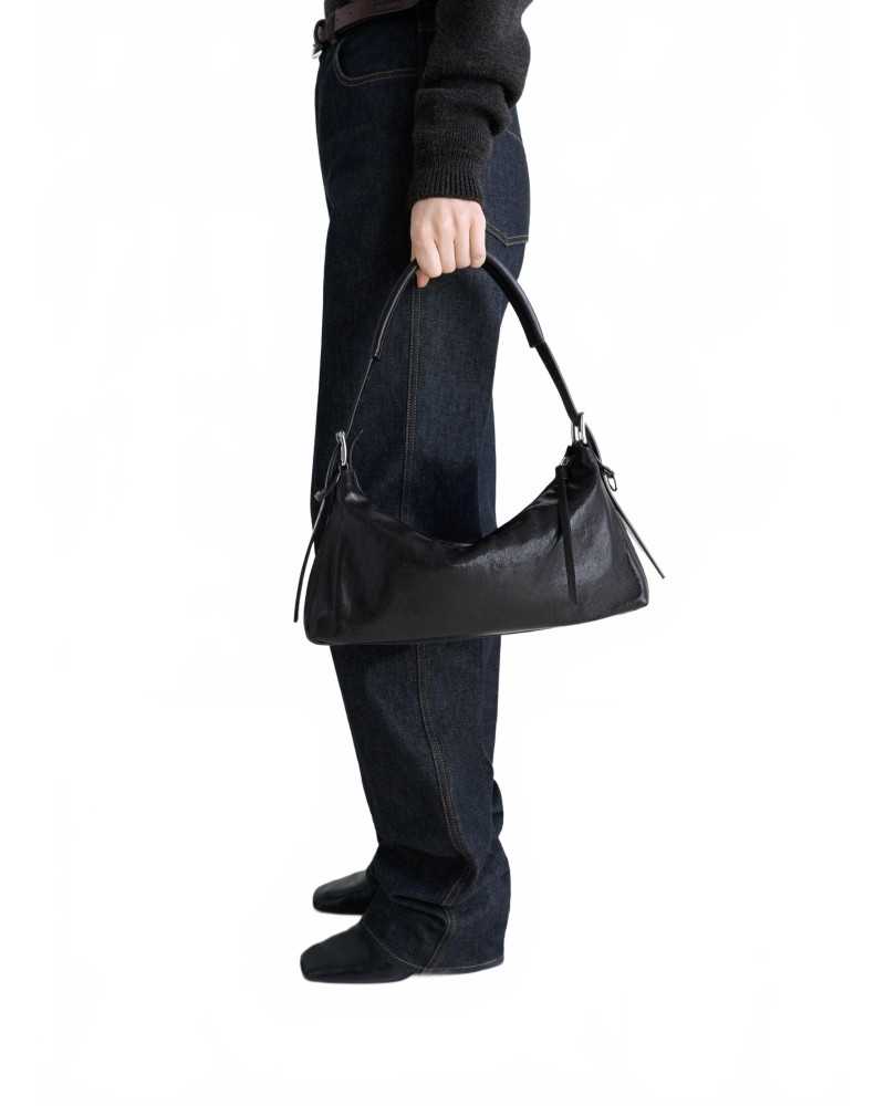 Belted Baguette Bag - Lemaire - Dark Chocolate Belted Baguette Bag - Lemaire - Dark Chocolate