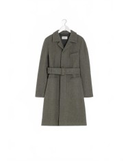 Belted Tailored Coat - Lemaire - Dark Khaki Belted Tailored Coat - Lemaire - Dark Khaki