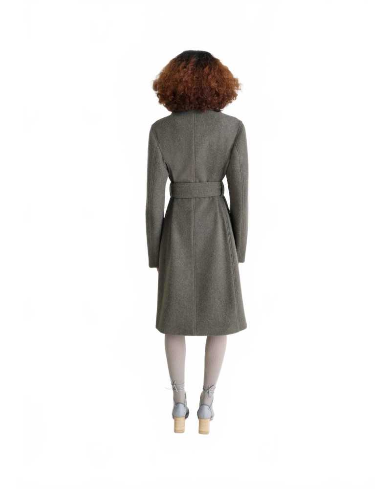 Belted Tailored Coat - Lemaire - Dark Khaki Belted Tailored Coat - Lemaire - Dark Khaki