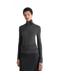 Foulard Top With Patchs - Lemaire - Coal