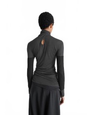 Foulard Top With Patchs - Lemaire - Coal