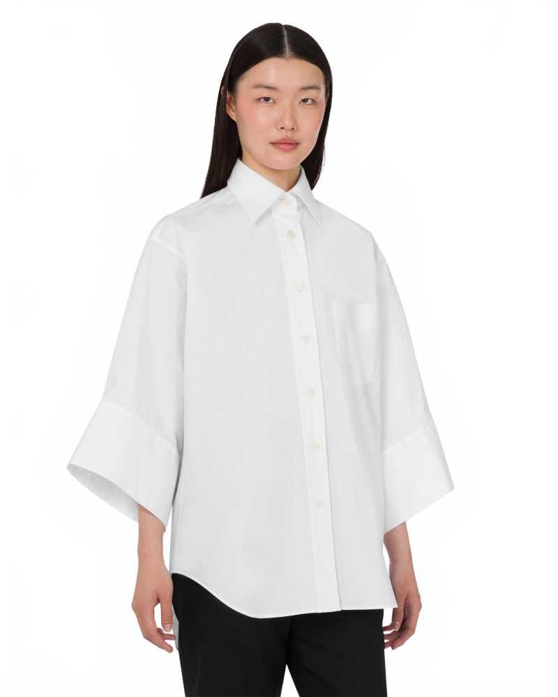 Chemise En Popeline De Coton - Moschino - White Chemise En Popeline De Coton - Moschino - White