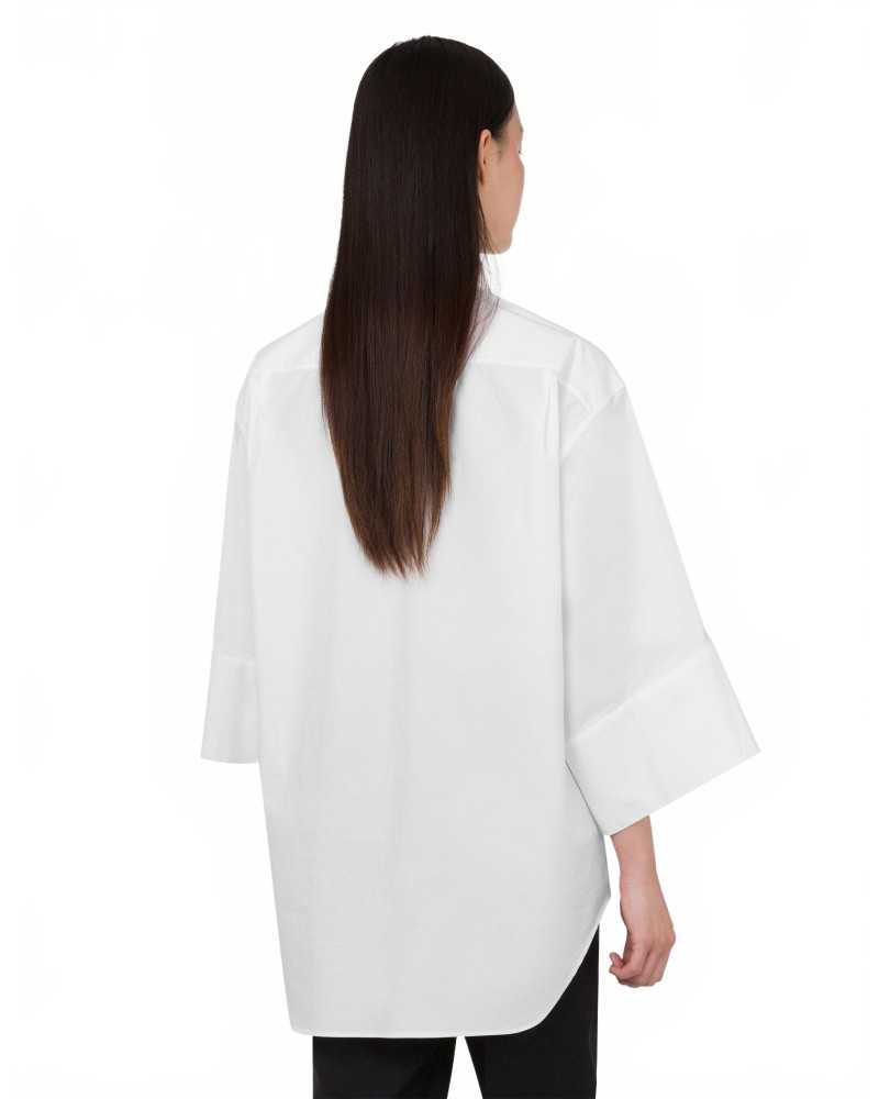 Cotton Poplin Shirt - Moschino - White Cotton Poplin Shirt - Moschino - White