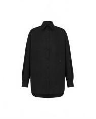 Chemise En Popeline Stretch - Moschino - Black Chemise En Popeline Stretch - Moschino - Black