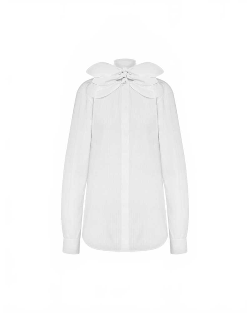 Chemise À Nœuds En Jacquard - Moschino - White