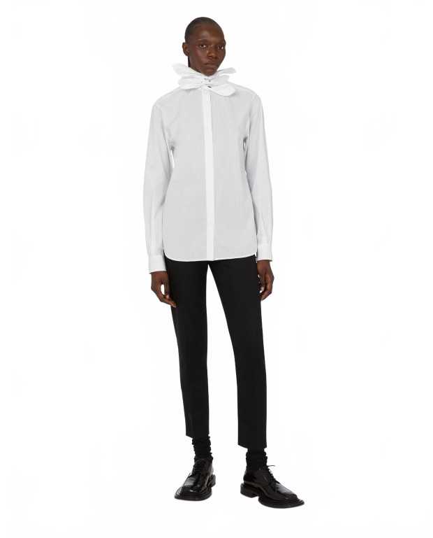 Jacquard Knotted Shirt - Moschino - White Jacquard Knotted Shirt - Moschino - White