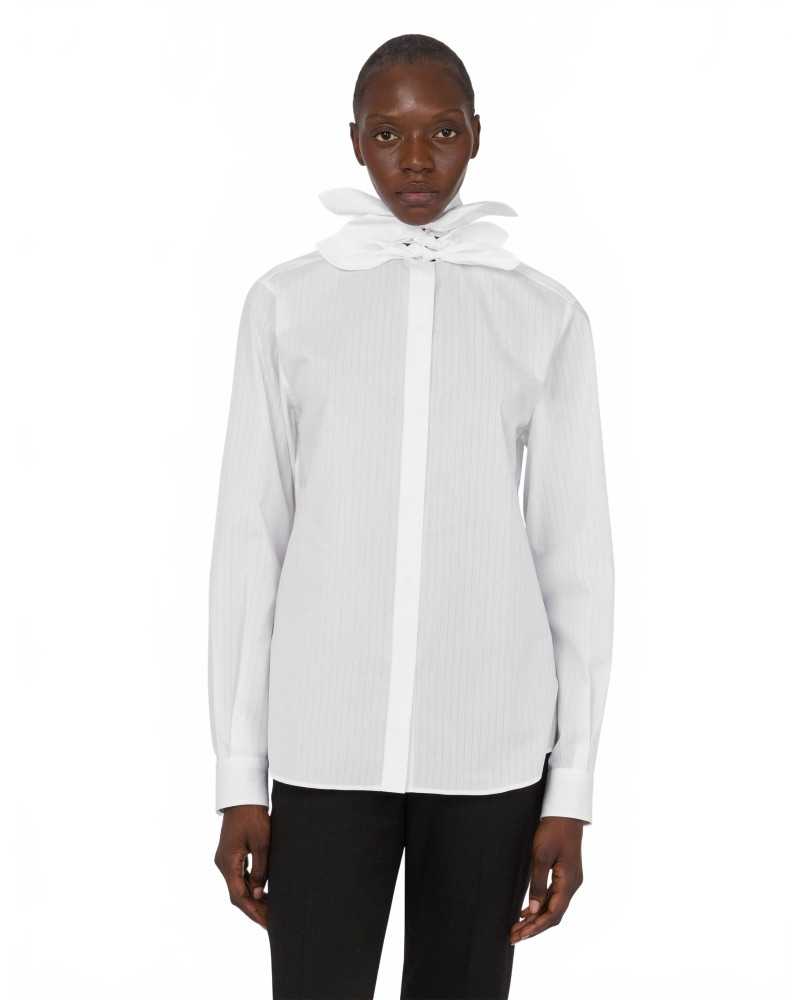 Jacquard Knotted Shirt - Moschino - White