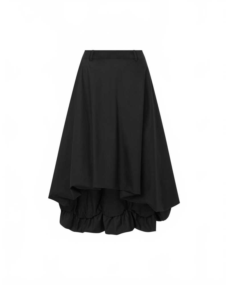 Jupe En Coton Stretch - Moschino - Black