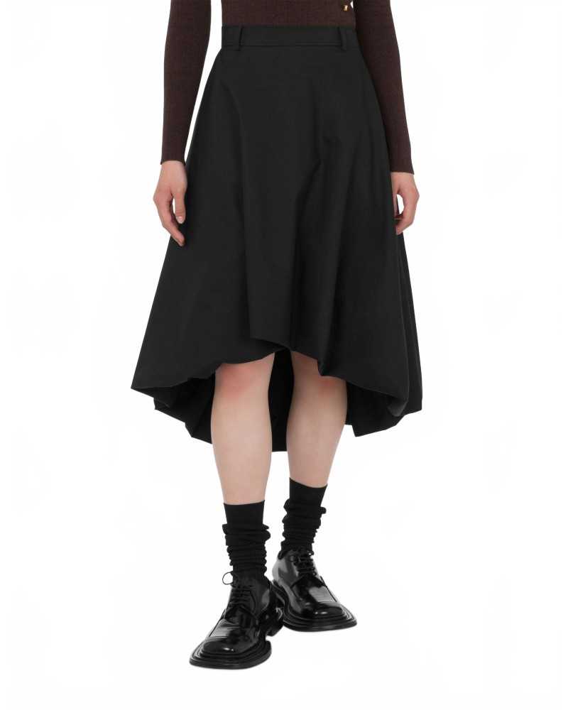 Jupe En Coton Stretch - Moschino - Black