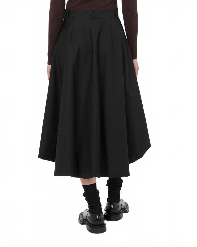 Jupe En Coton Stretch - Moschino - Black