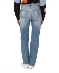 Patchwork Denim Trousers - Moschino - Multi Blue Patchwork Denim Trousers - Moschino - Multi Blue