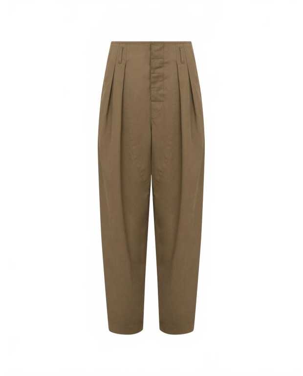 Pantalon Diagonal En Coton - Moschino - Green Pantalon Diagonal En Coton - Moschino - Green