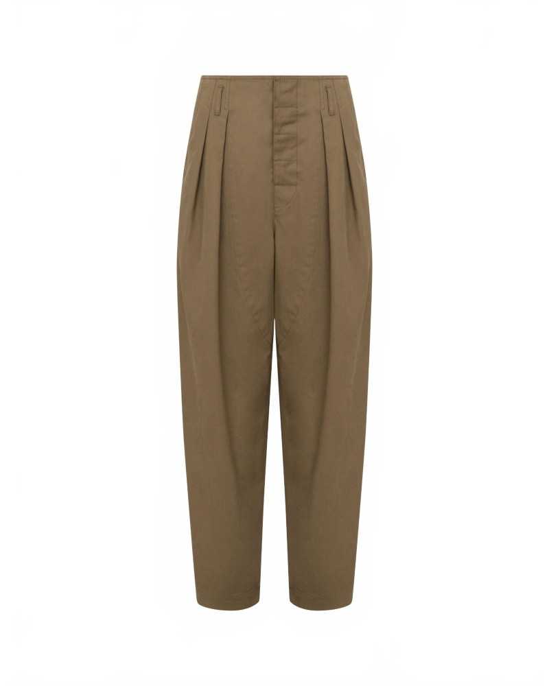 Pantalon Diagonal En Coton - Moschino - Green Pantalon Diagonal En Coton - Moschino - Green