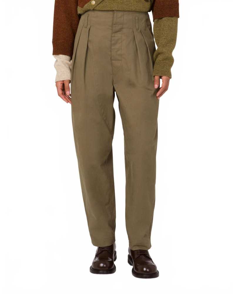 Pantalon Diagonal En Coton - Moschino - Green Pantalon Diagonal En Coton - Moschino - Green