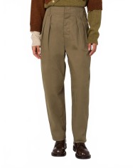 Pantalon Diagonal En Coton - Moschino - Green Pantalon Diagonal En Coton - Moschino - Green
