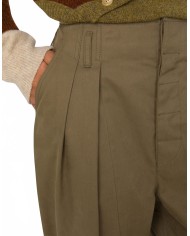 Pantalon Diagonal En Coton - Moschino - Green Pantalon Diagonal En Coton - Moschino - Green