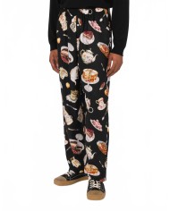 Printed Satin Pants - Moschino - Multi Printed Satin Pants - Moschino - Multi