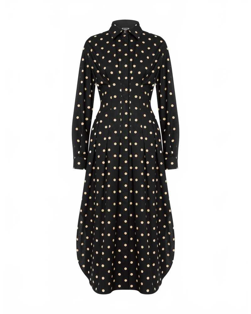 Cotton Dot Dress - Moschino - Multi Black Cotton Dot Dress - Moschino - Multi Black