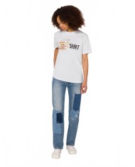 Organic Cotton Jersey Print T-Shirt - Moschino - Multi White Organic Cotton Jersey Print T-Shirt - Moschino - Multi White