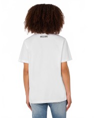 Organic Cotton Jersey Print T-Shirt - Moschino - Multi White Organic Cotton Jersey Print T-Shirt - Moschino - Multi White