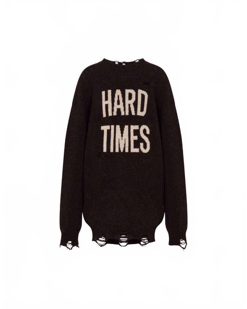 Pull En Laine Shetland - Moschino - Brown Pull En Laine Shetland - Moschino - Brown