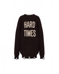 Shetland Wool Sweater - Moschino - Brown Shetland Wool Sweater - Moschino - Brown