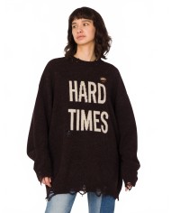 Shetland Wool Sweater - Moschino - Brown Shetland Wool Sweater - Moschino - Brown