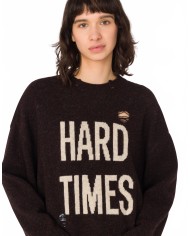 Shetland Wool Sweater - Moschino - Brown Shetland Wool Sweater - Moschino - Brown