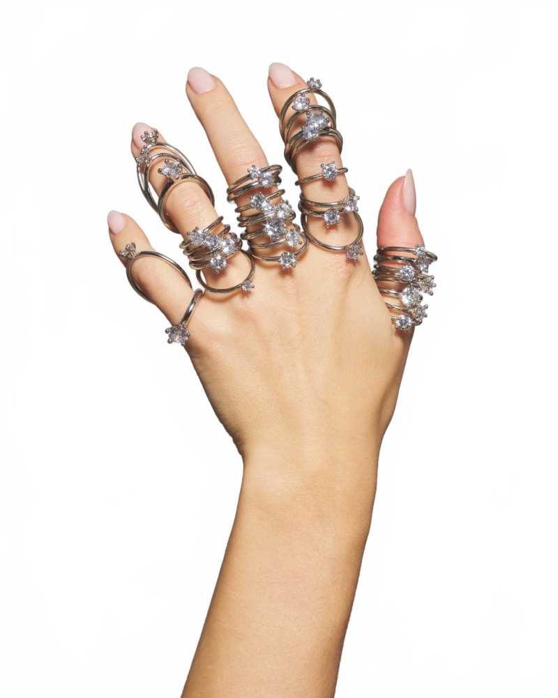 Diamanti Orbit Ring - Panconesi - Silver Diamanti Orbit Ring - Panconesi - Silver