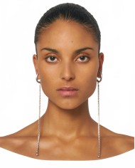 Diamanti Pendulum Earrings - Panconesi - Silver Diamanti Pendulum Earrings - Panconesi - Silver