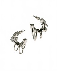 Pierced Hoops - Panconesi - Silver Pierced Hoops - Panconesi - Silver