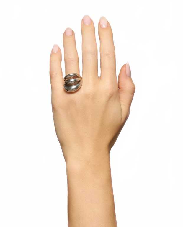 Triptych Blow Up Ring - Panconesi - Silver Triptych Blow Up Ring - Panconesi - Silver