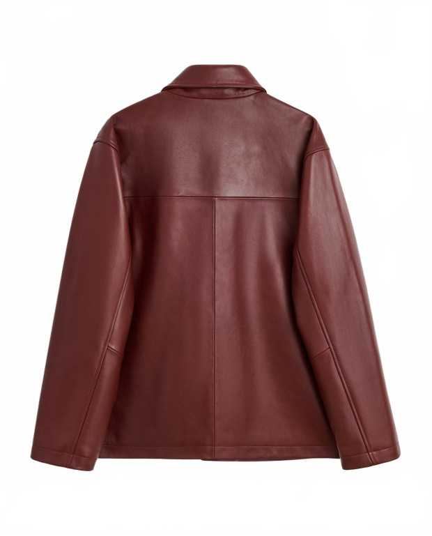 Coach Leather Jacket - Sunflower - Burgundy Coach Leather Jacket - Sunflower - Burgundy
