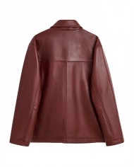 Coach Leather Jacket - Sunflower - Burgundy Coach Leather Jacket - Sunflower - Burgundy
