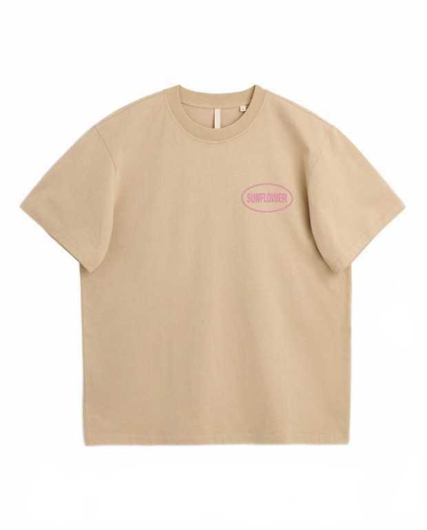 Easy Hours Tee - Sunflower - Beige Easy Hours Tee - Sunflower - Beige