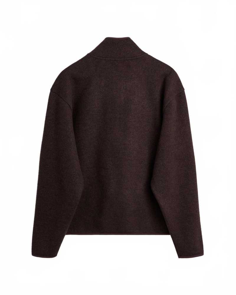 Wool Half Zip - Sunflower - Brown Wool Half Zip - Sunflower - Brown