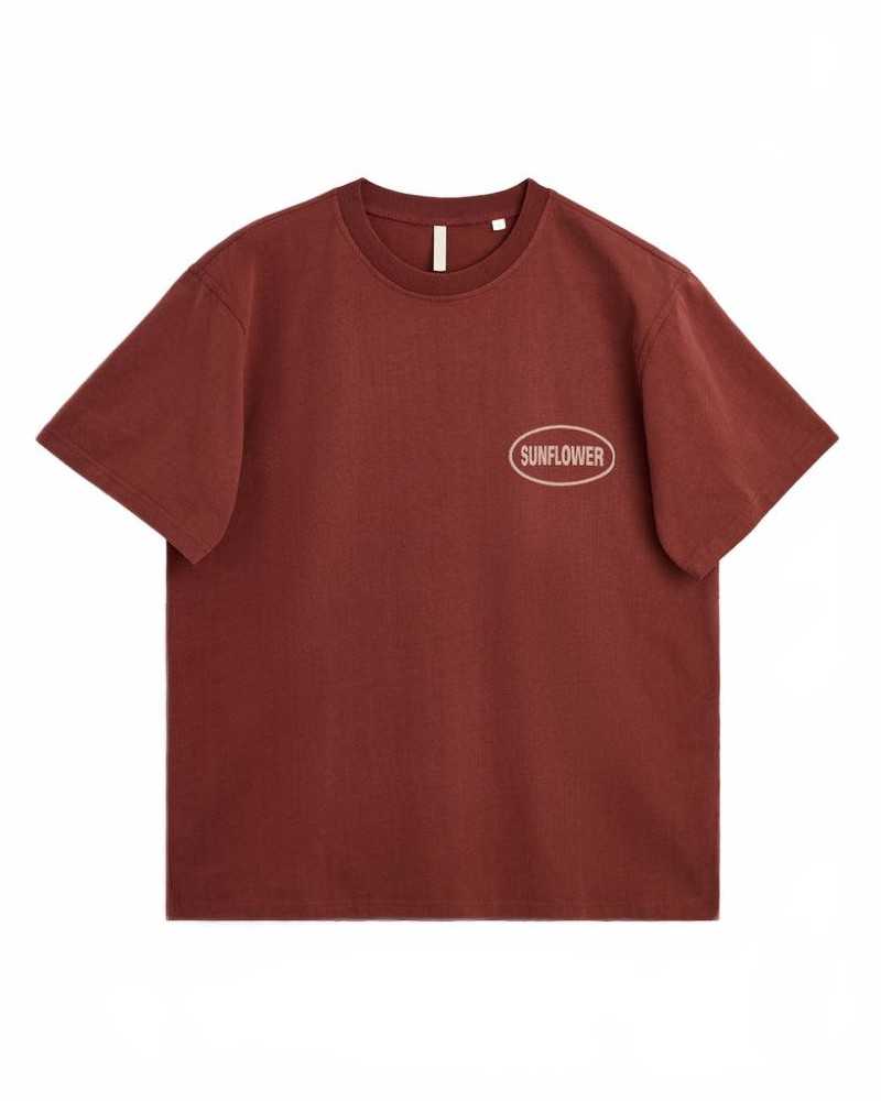 Easy Hours Tee - Sunflower - Fire Brick Easy Hours Tee - Sunflower - Fire Brick