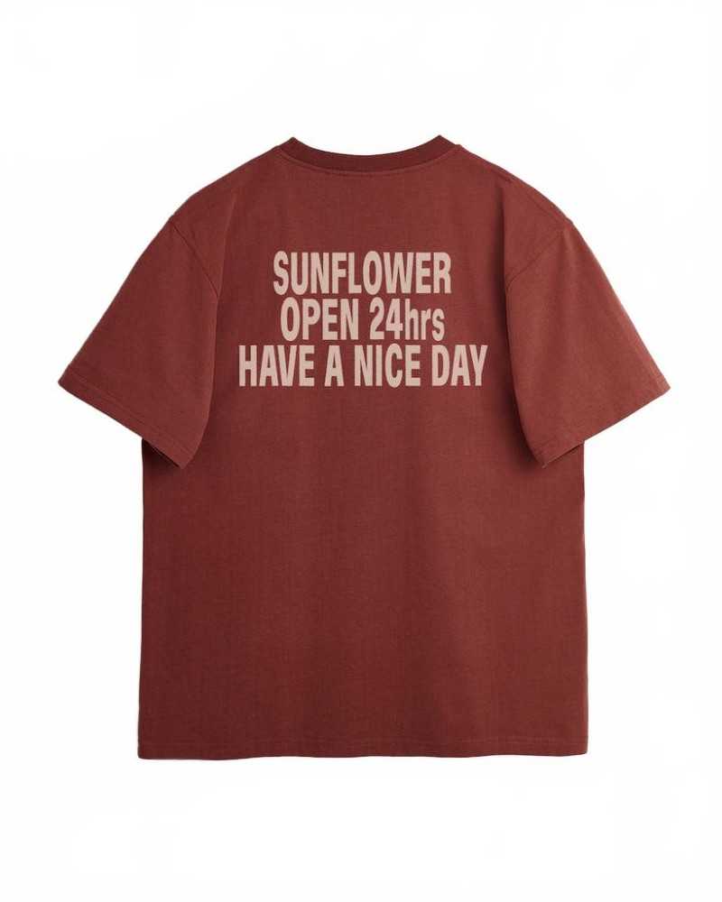 Easy Hours Tee - Sunflower - Fire Brick Easy Hours Tee - Sunflower - Fire Brick