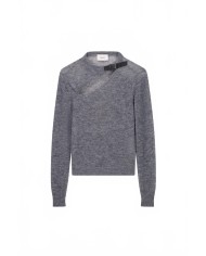 Buckle Cut-out Sweater - Coperni - Grey