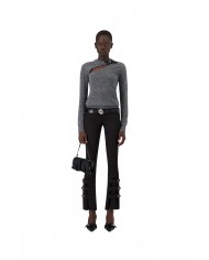Buckle Cut-out Sweater - Coperni - Grey