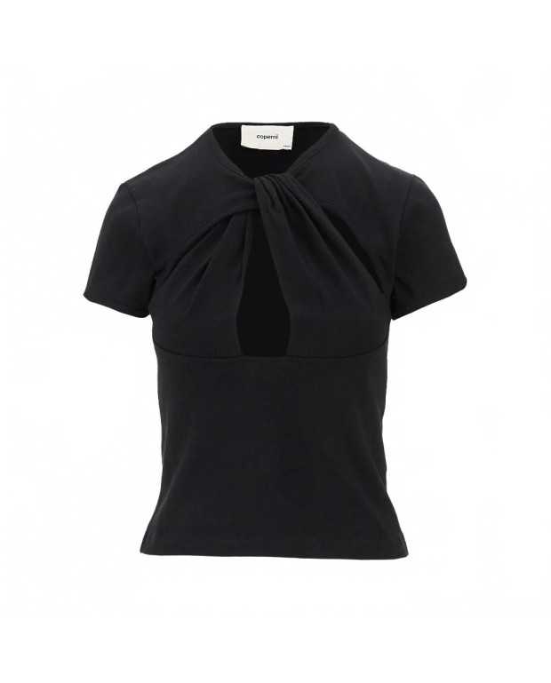 Cut-out Baby Tee - Coperni - Black Cut-out Baby Tee - Coperni - Black