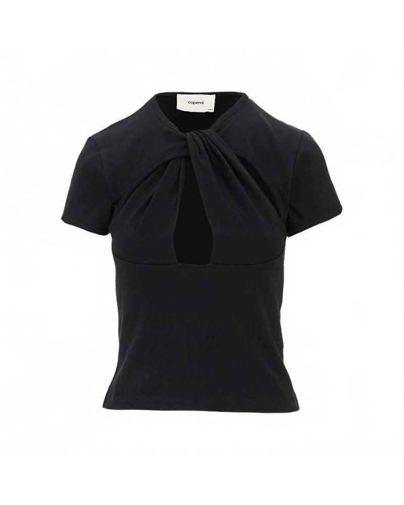 Cut-out Baby Tee - Coperni - Black Cut-out Baby Tee - Coperni - Black