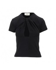 Cut-out Baby Tee - Coperni - Black Cut-out Baby Tee - Coperni - Black