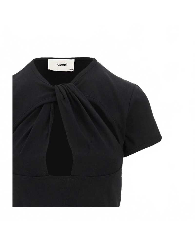 Cut-out Baby Tee - Coperni - Black Cut-out Baby Tee - Coperni - Black