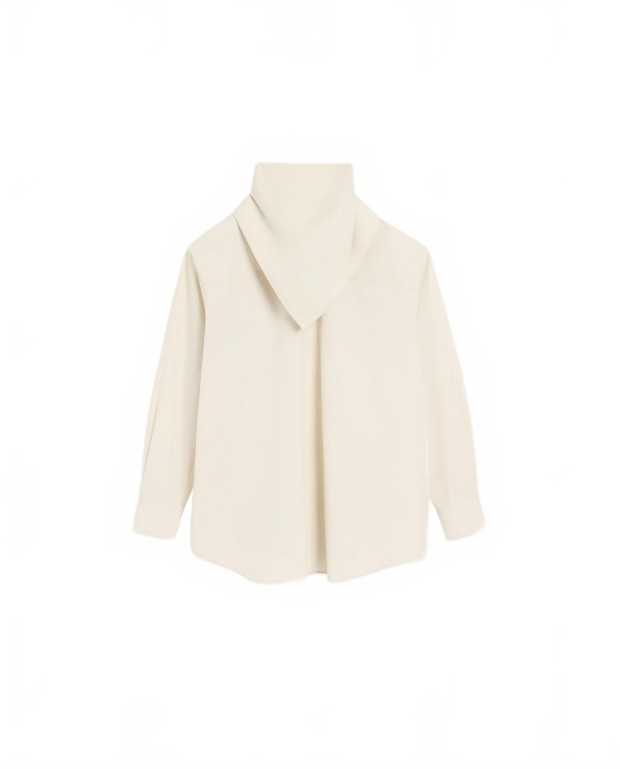Blouse Bandana Manches Longues - Ami - Ivoire